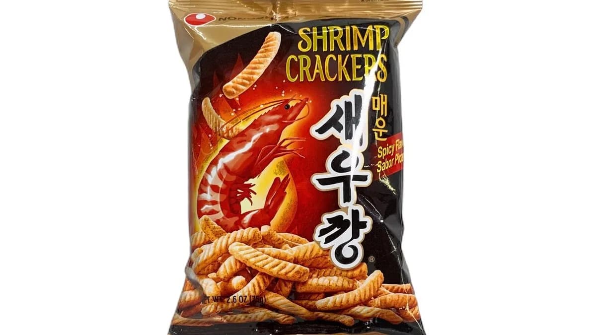 Nongshim csípős rák ízesített chips 辣虾条