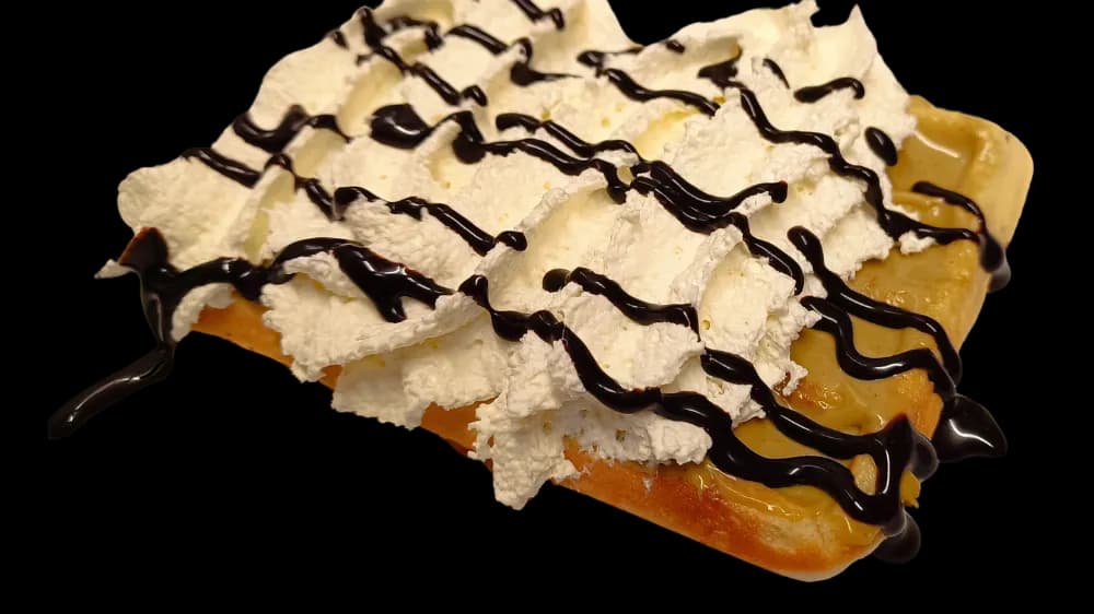 Pisztáciakrémes gofri