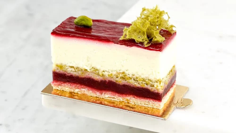 Málnás joghurtszelet