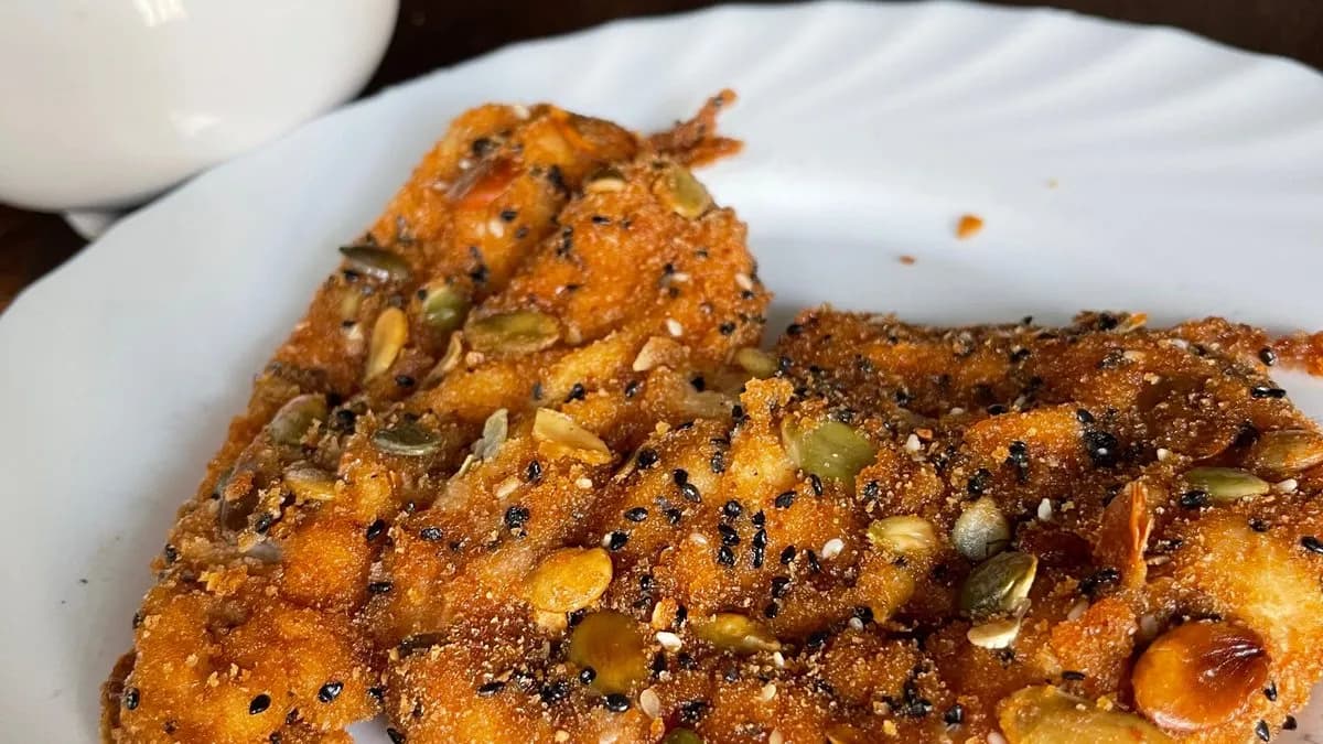 Sokmagvas csirkemell rántva (12 dkg)