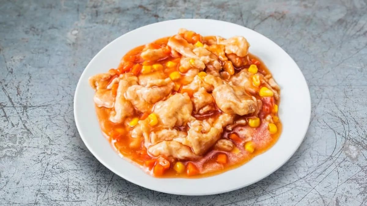 Ananászos csirke (édes-savanyú)