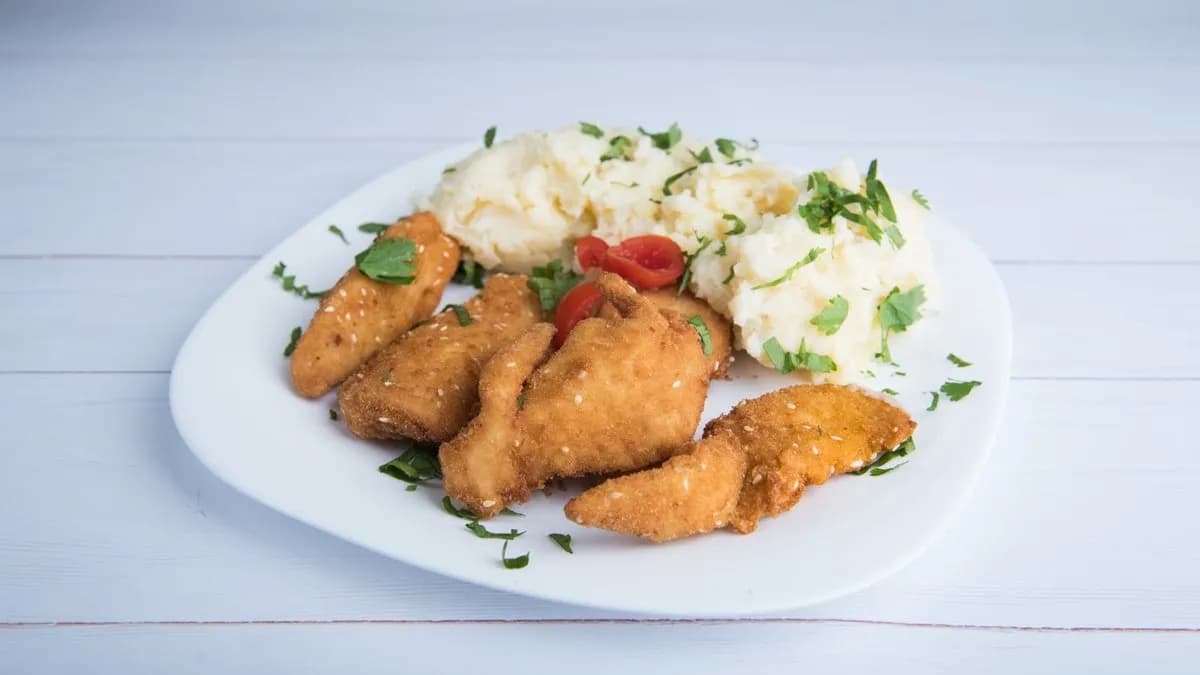 Szezámos csirkemell csíkok