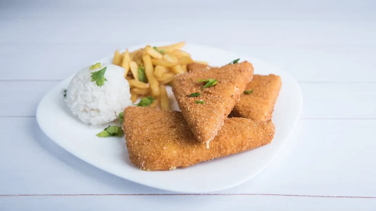 Rántott sajt (2 db) tartármártással