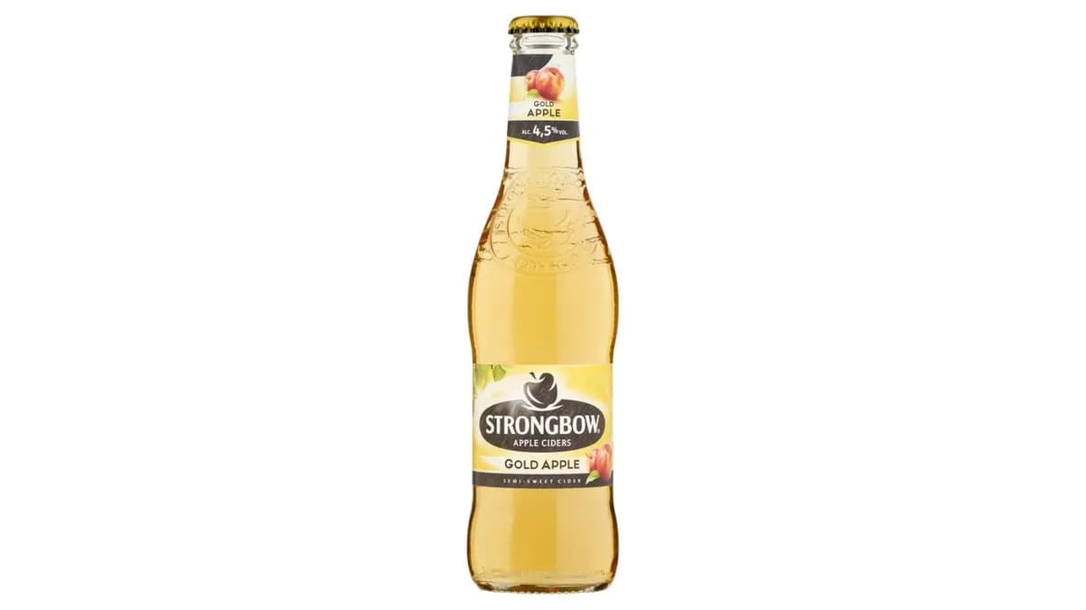 Strongbow Gold Apple alma ízű cider 4,5% 330 ml üveg