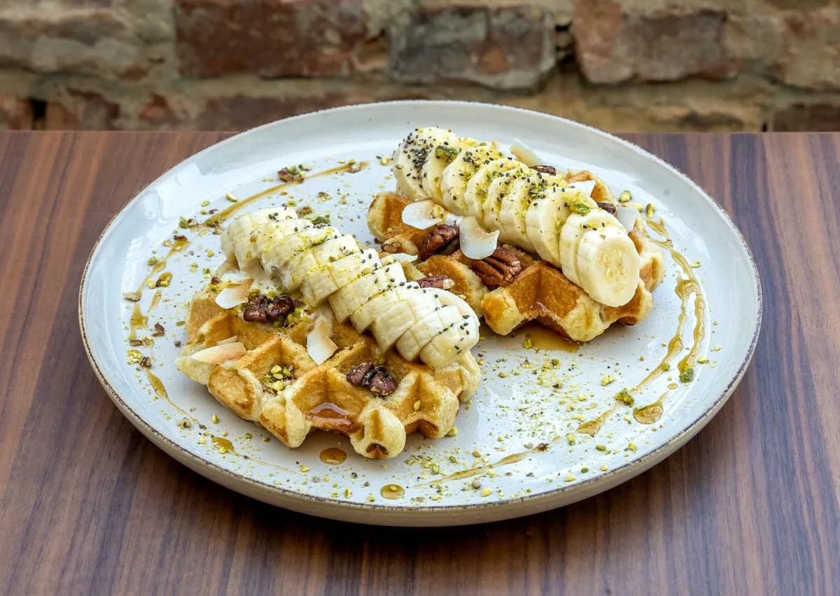 Juharszirupos waffle