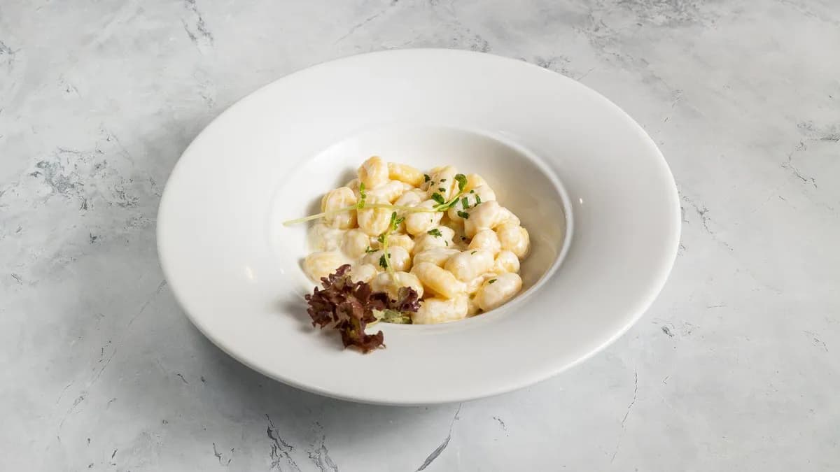 Kéksajtos tejszínes gnocchi