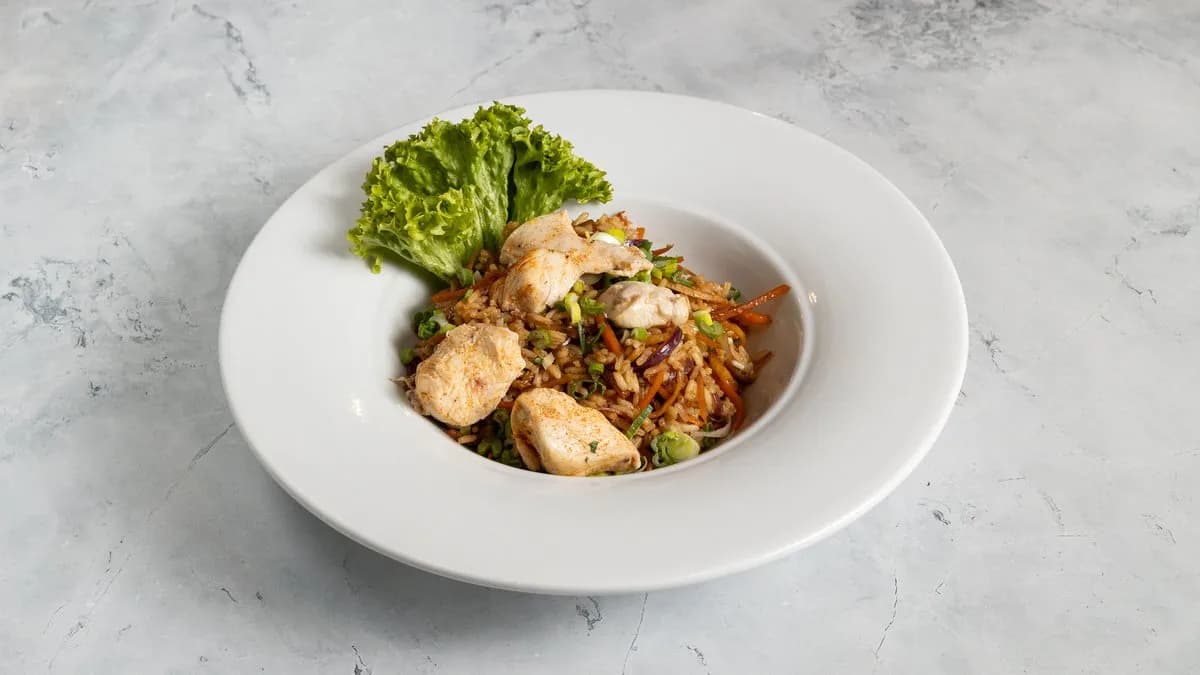 Teppanyaki rizs csirkével