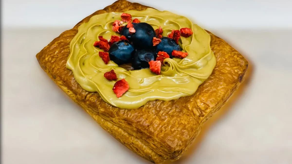 Pisztáciás Danish nutellával