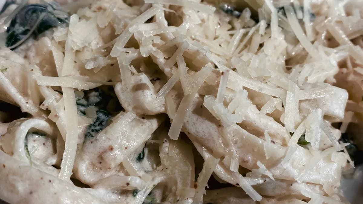 Garnélás-spenótos tagliatelle