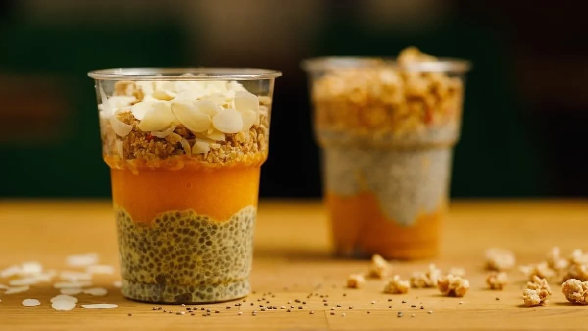 Chia desszert barackos