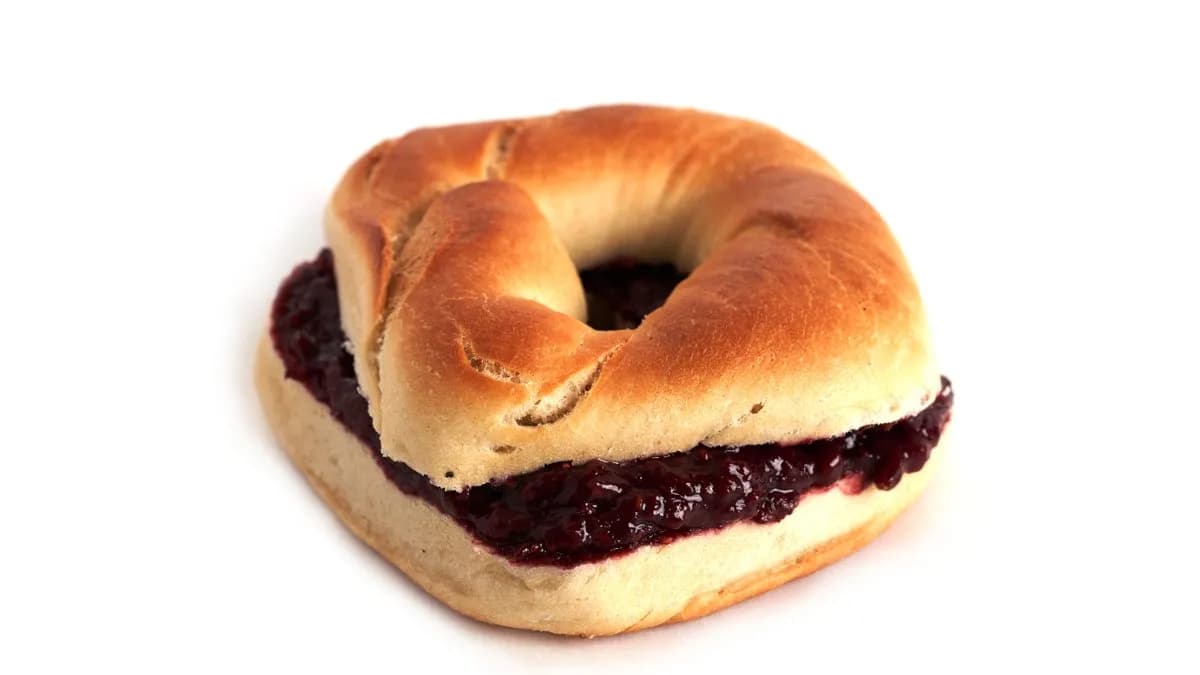XL Jammy bagel - Házi lekváros kézműves kocka bagel