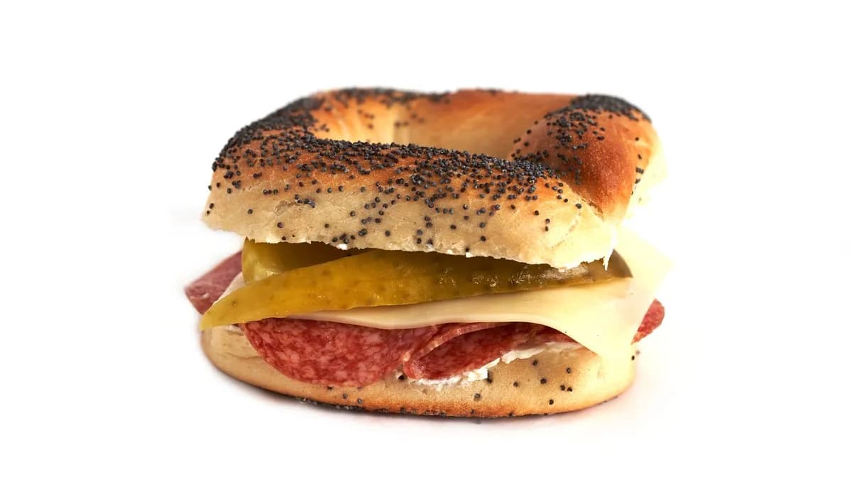 XL Salami bagel - Szalámis kézműves kocka bagel
