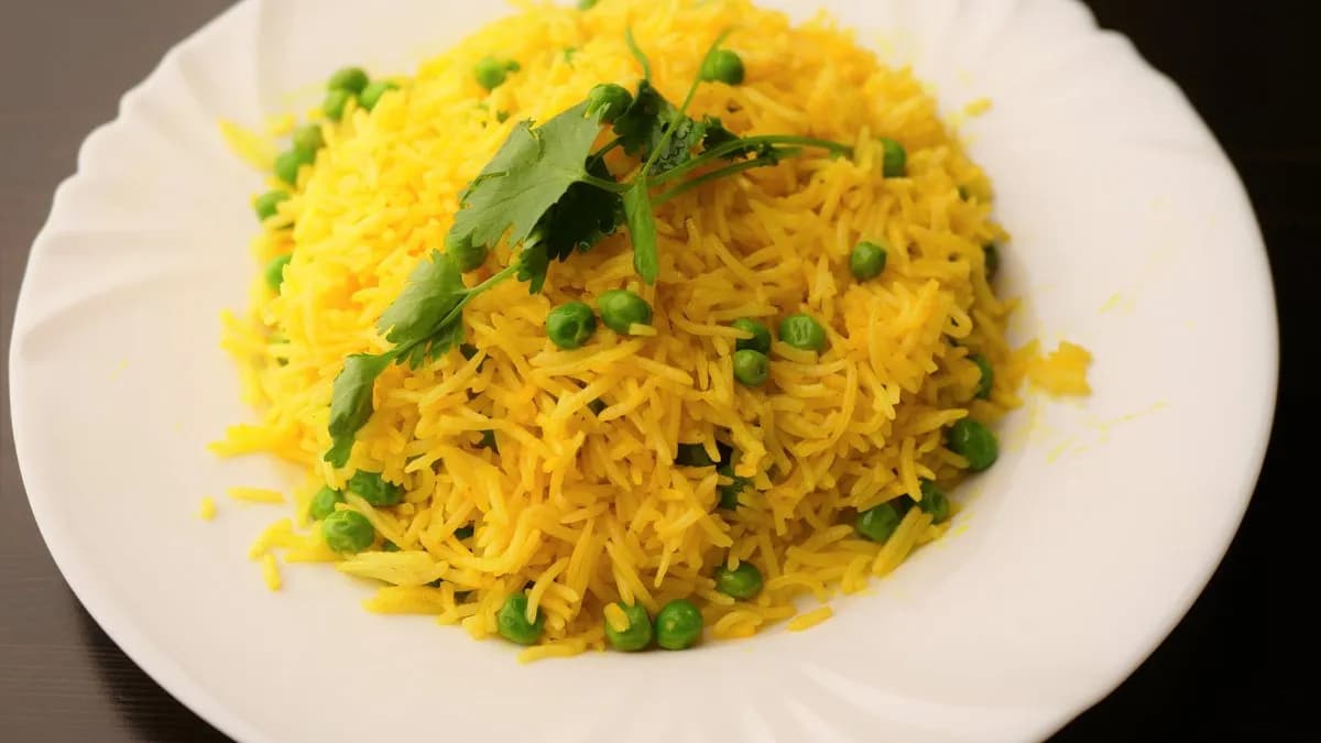 Sárga Rizs Zöldborsóval