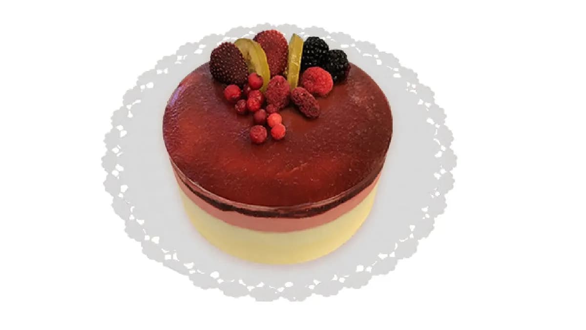 Gyümölcsös parfétorta hőtárolós dobozban