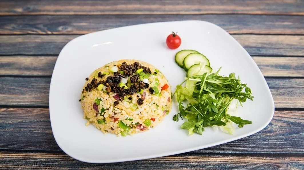 1. Sült rizs friss zöldségekkel