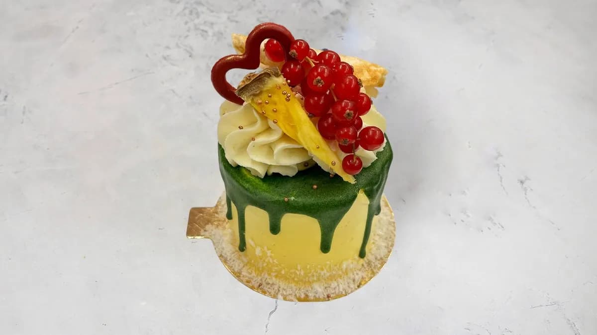 Pina Colada mini torta (kólusz-ananász) /alkoholmentes/