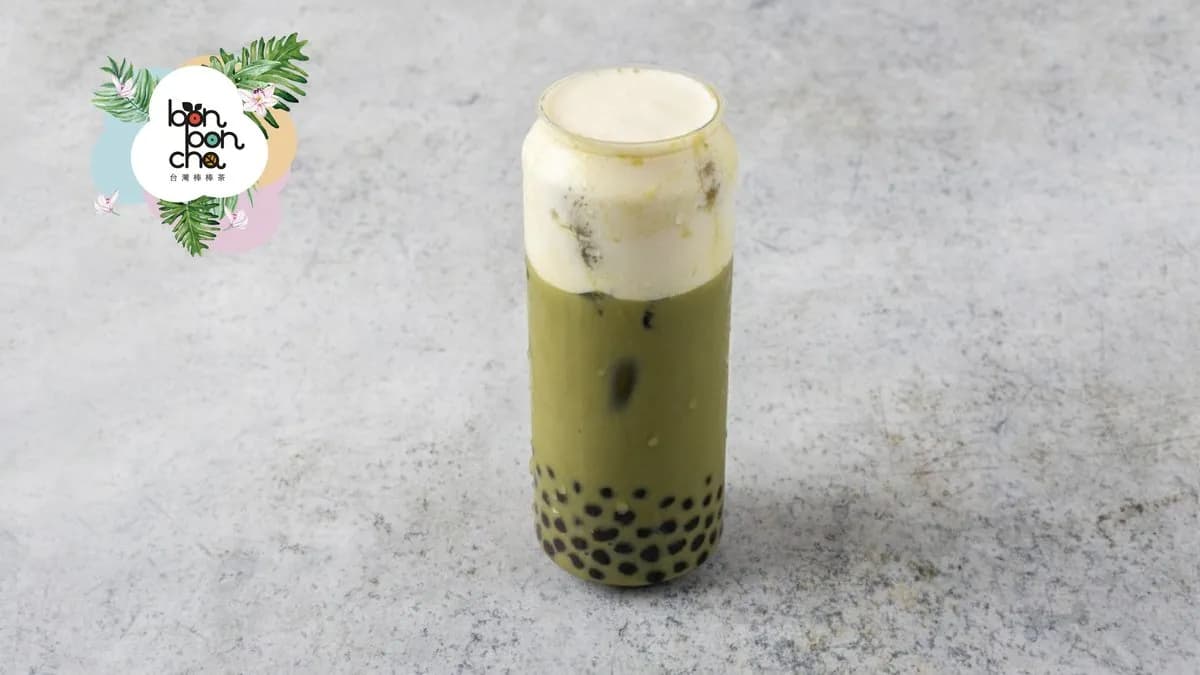 Matcha milk cover