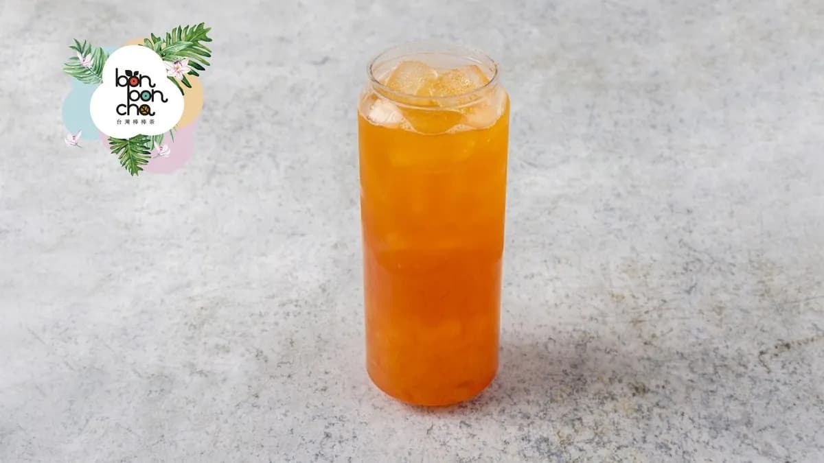 Pink peach green tea