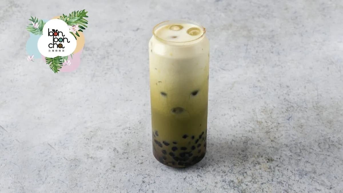 Matcha brown sugar pearl milk