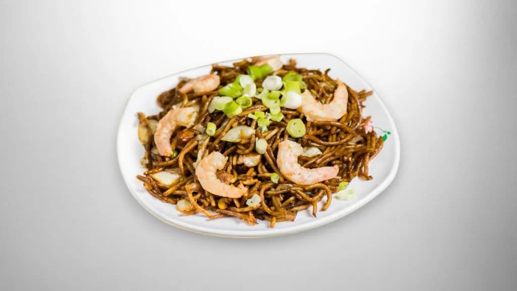 Sült udon garnélarákkal 