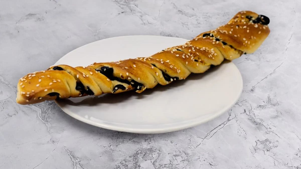 Olivás sajtos csavart