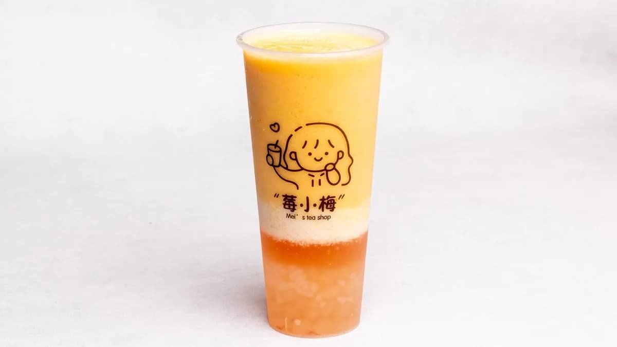 Smoothie mango, mleko kokosowe i sago