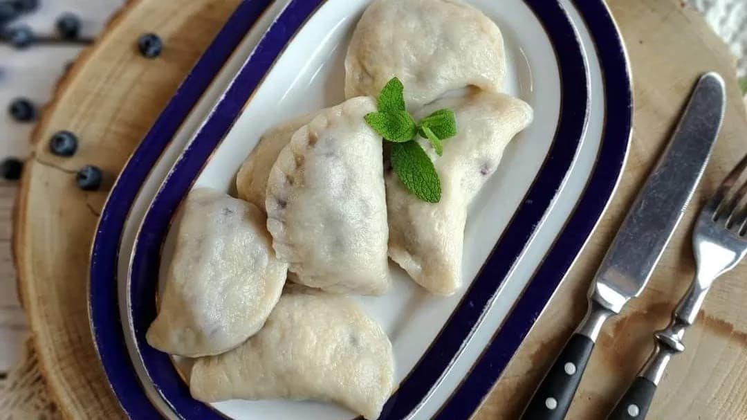 XXL pierogi z całymi jagodami (8szt) hit! 500g