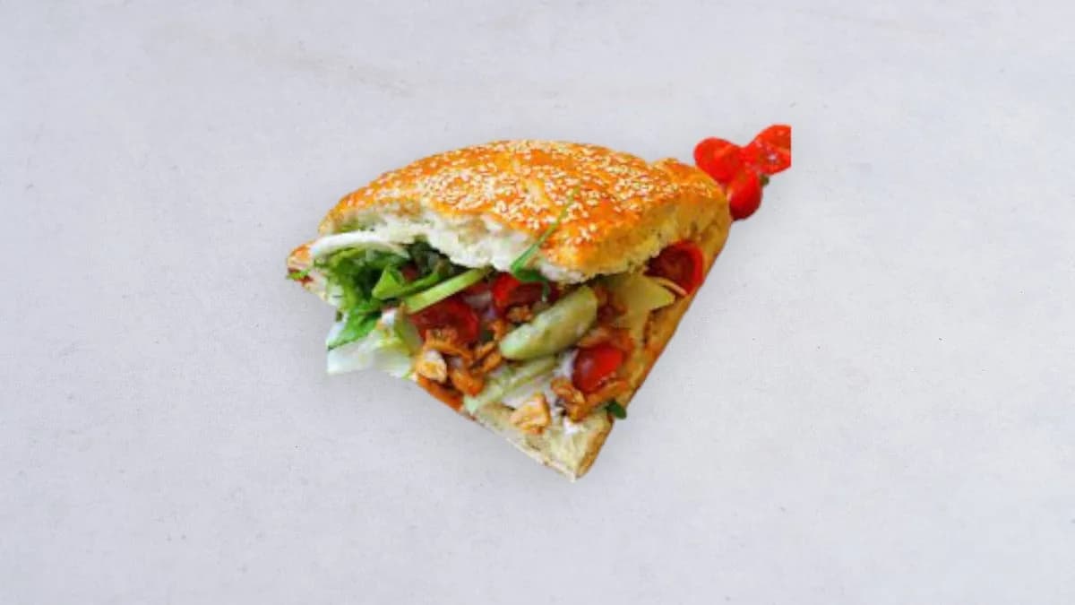 Kebab w bułce wegetariański