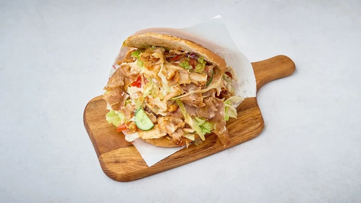 Kebab na grubym cieście