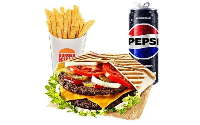 Double King Beef Pocket Zestaw