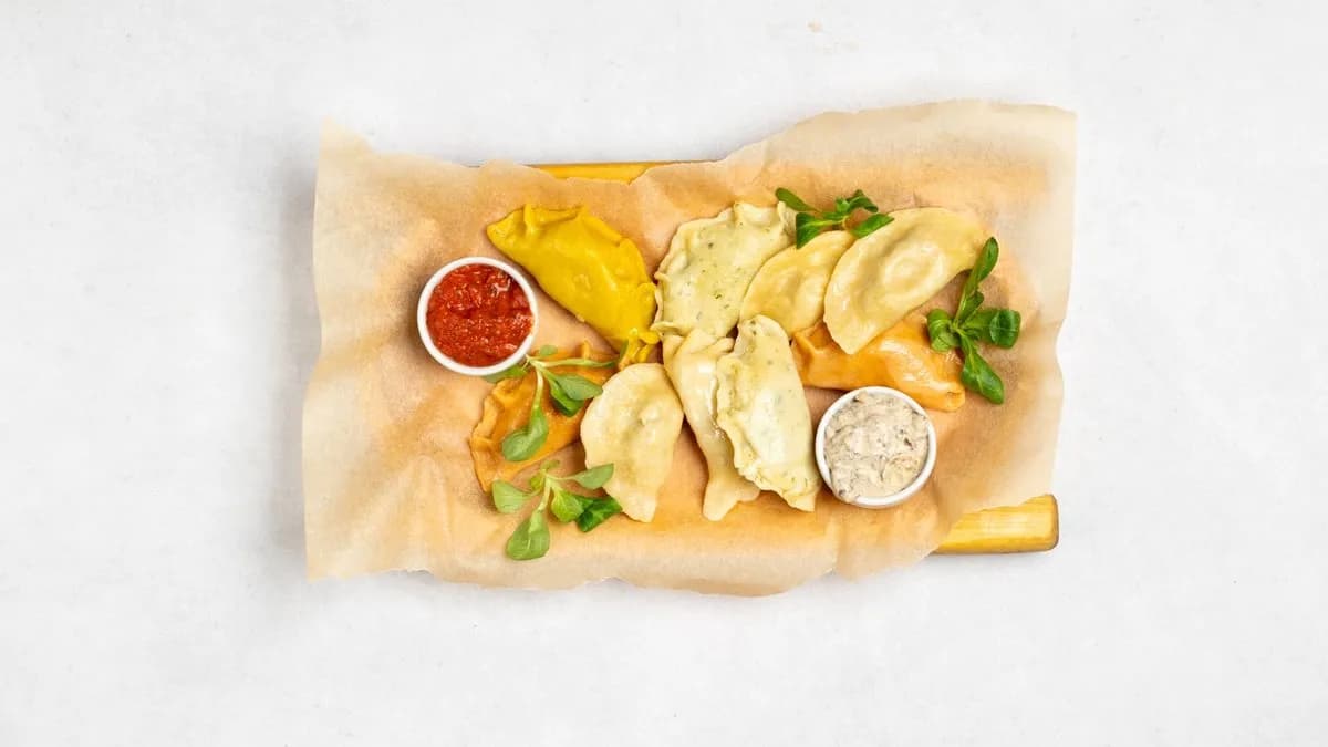 Pierogi z kapuchą i grzybami z pieca