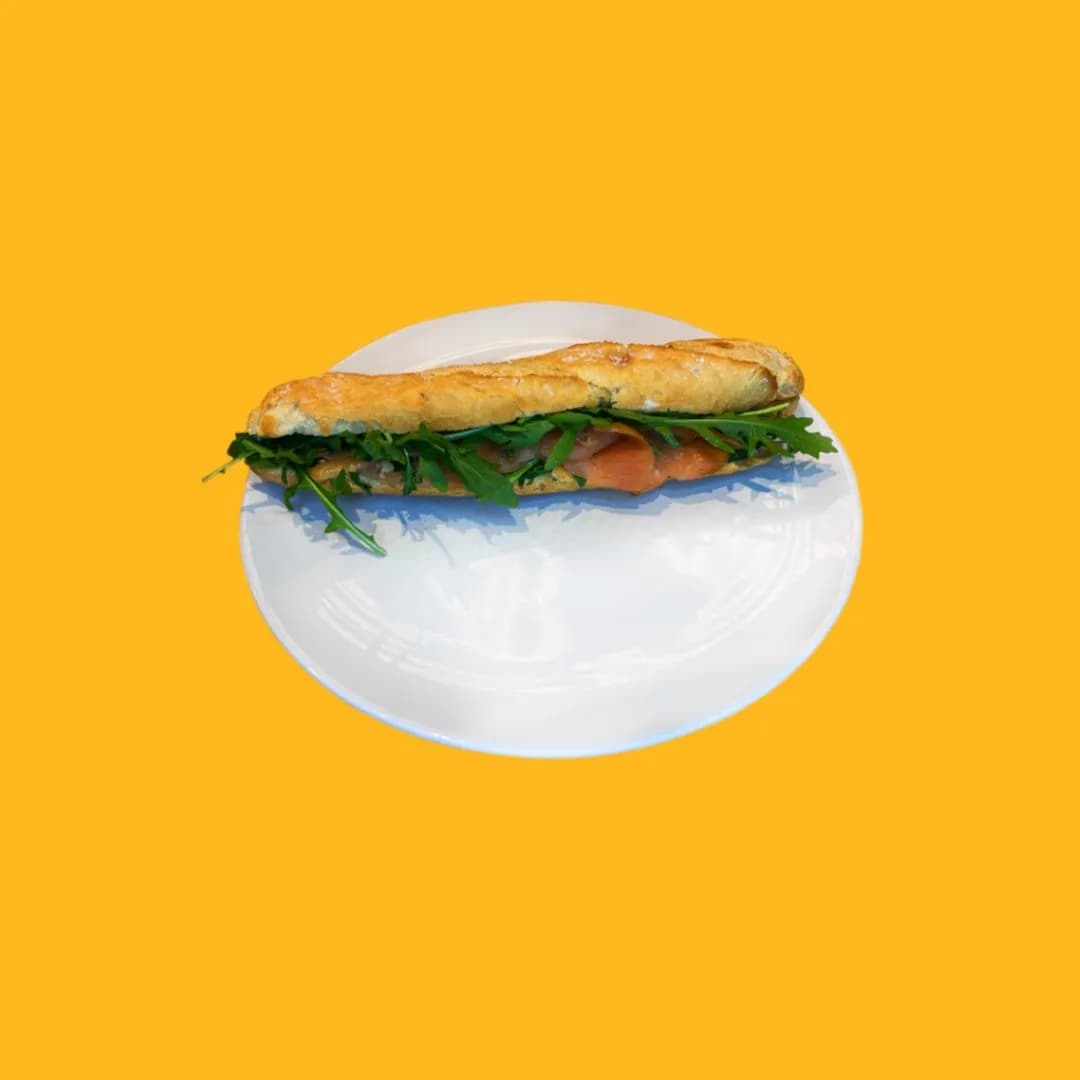 Bagietka z łososiem