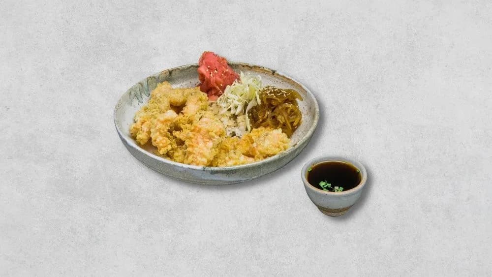 Sake tempura don