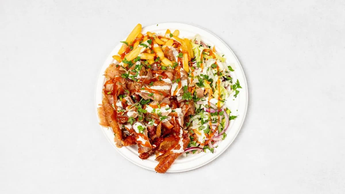 Kebab na talerzu duży