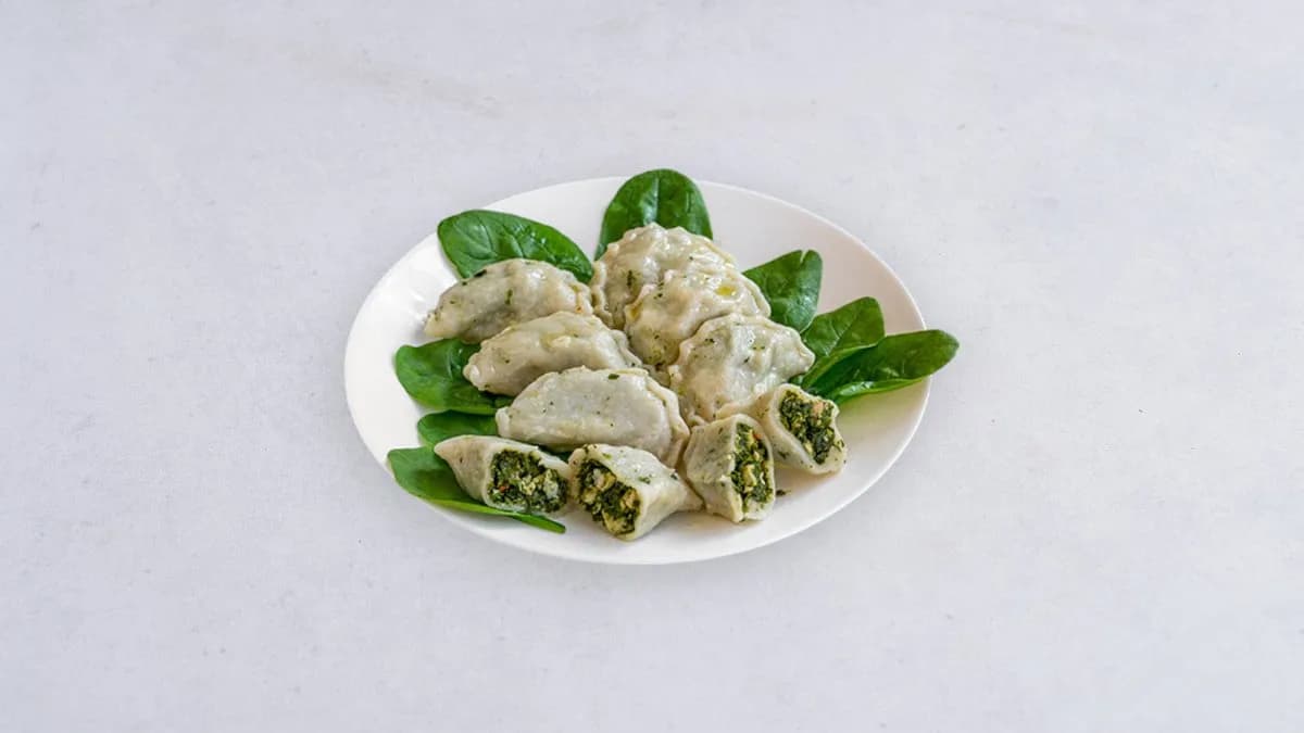 Pierogi z szpinakiem i kurczakiem