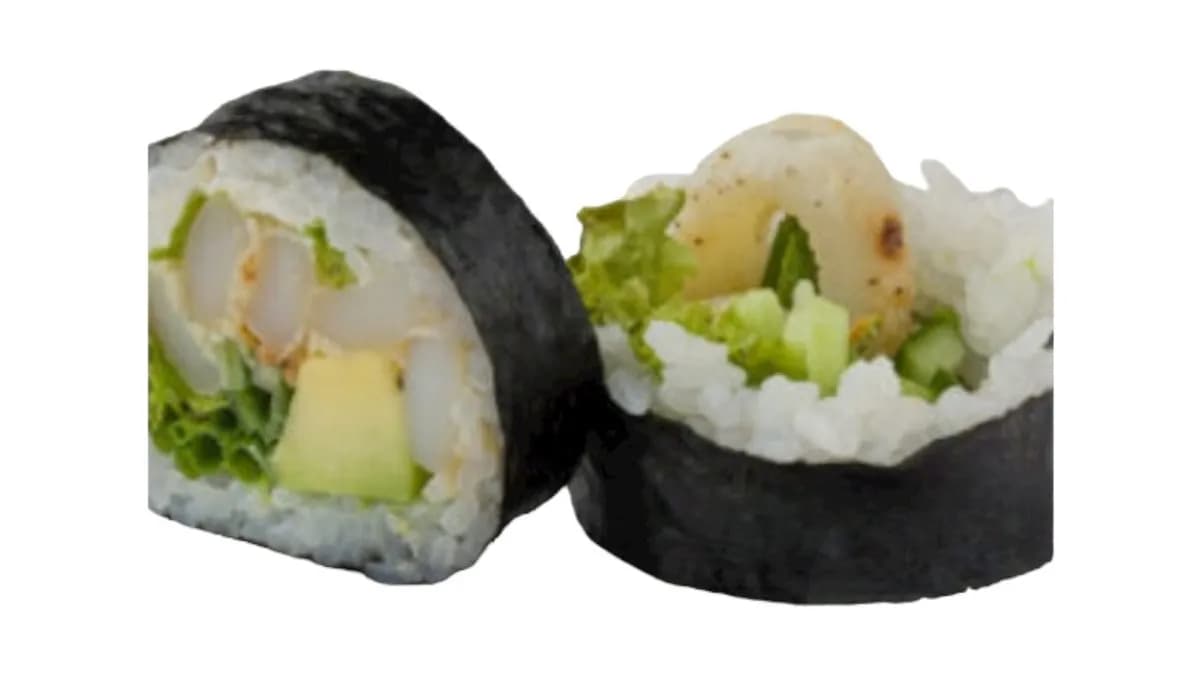 Futomaki z kalmarem smażonym na maśle i czosnku