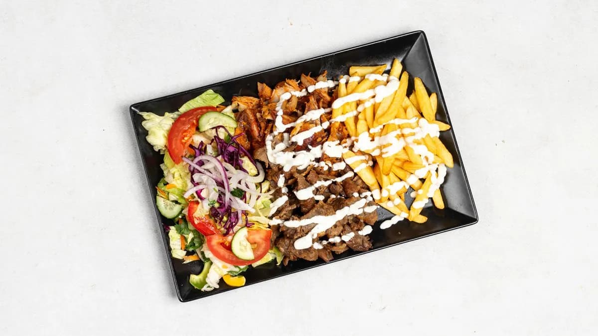 Kebab talerz wołowina