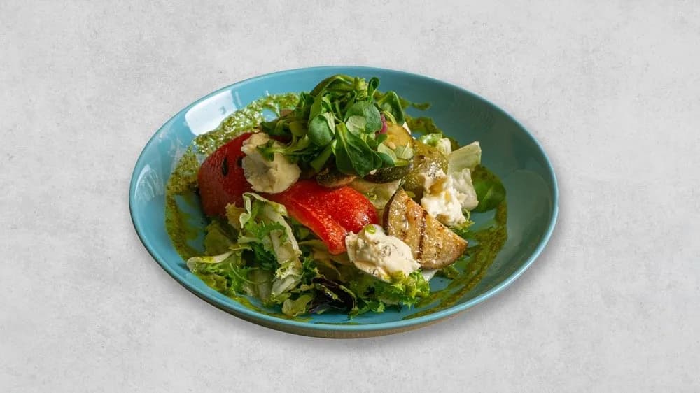 Z grilowanymi warzywami i gorgonzollą