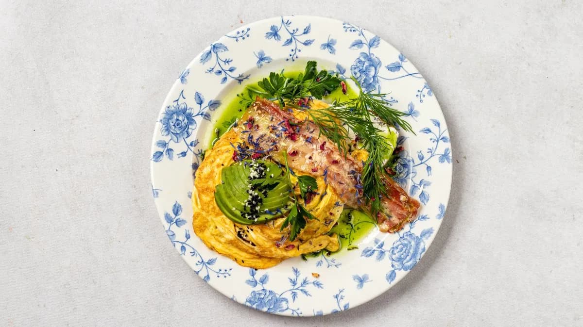 Tost z jajecznicą z 2 jaj