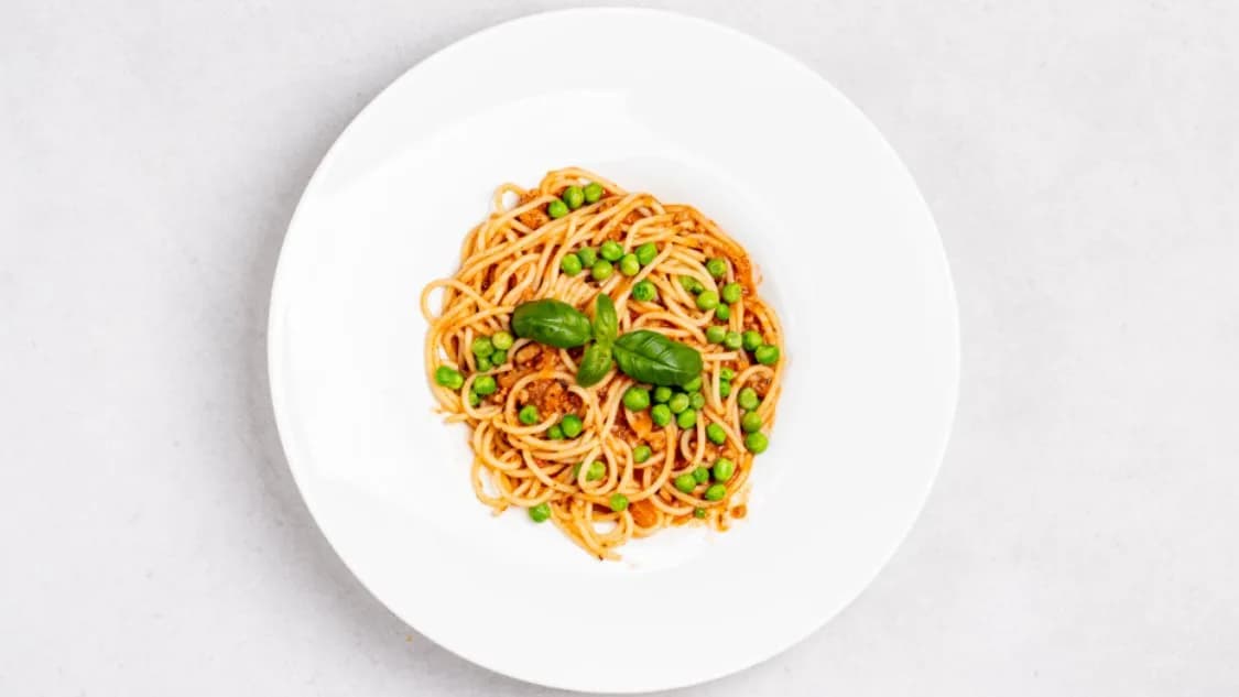 Spaghetti Con Piselli