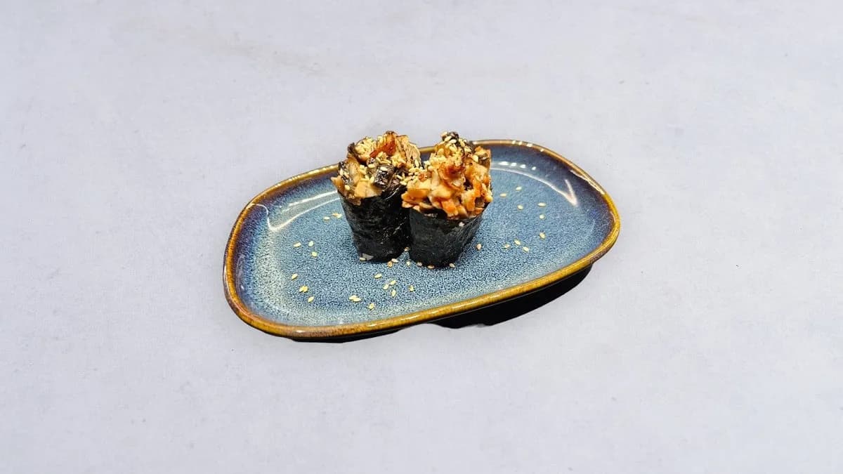 Z pieczonym węgorzem