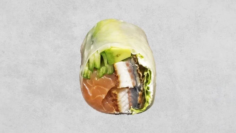 Sashimi roll - węgorz i łosoś