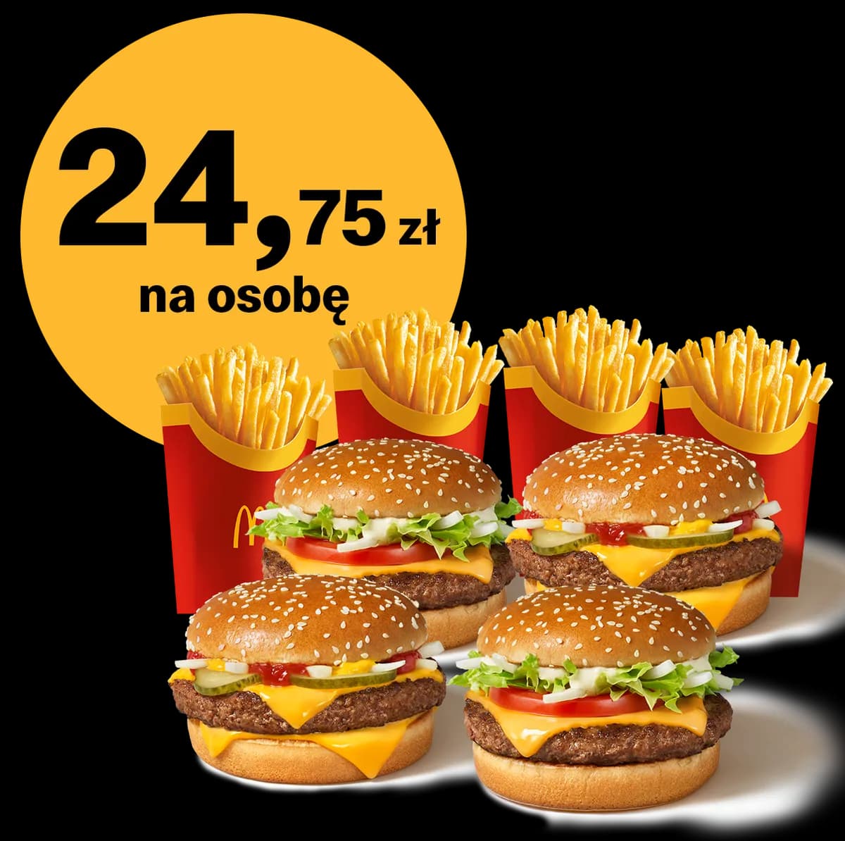 2x McRoyal® + 2x WieśMac® + 4x Frytki duże