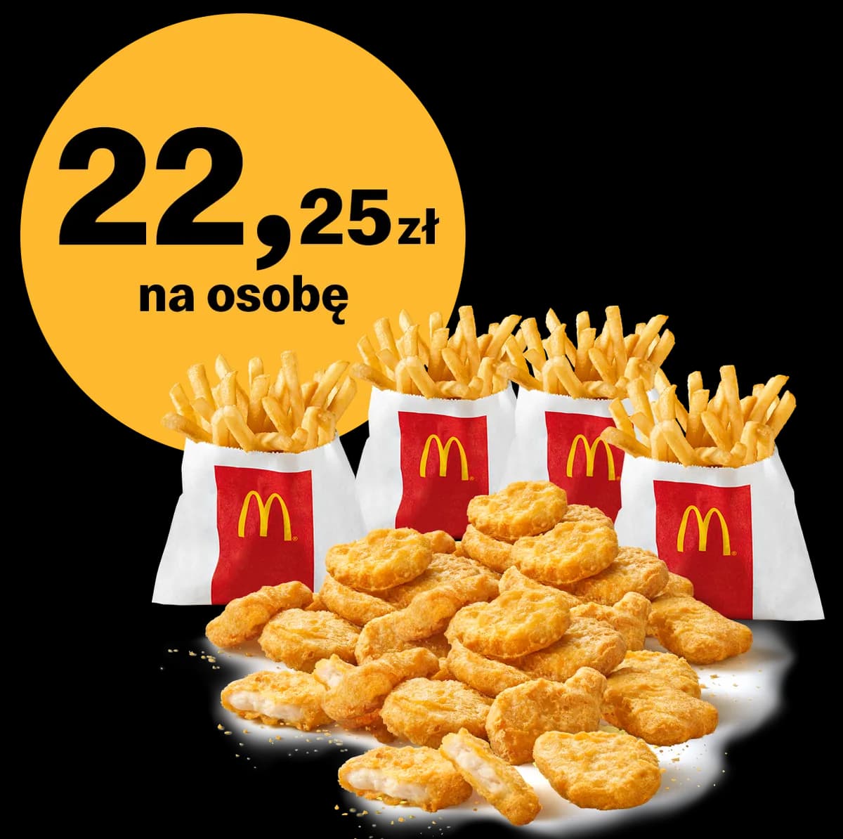 McNuggets® 40 szt. + 4x małe frytki
