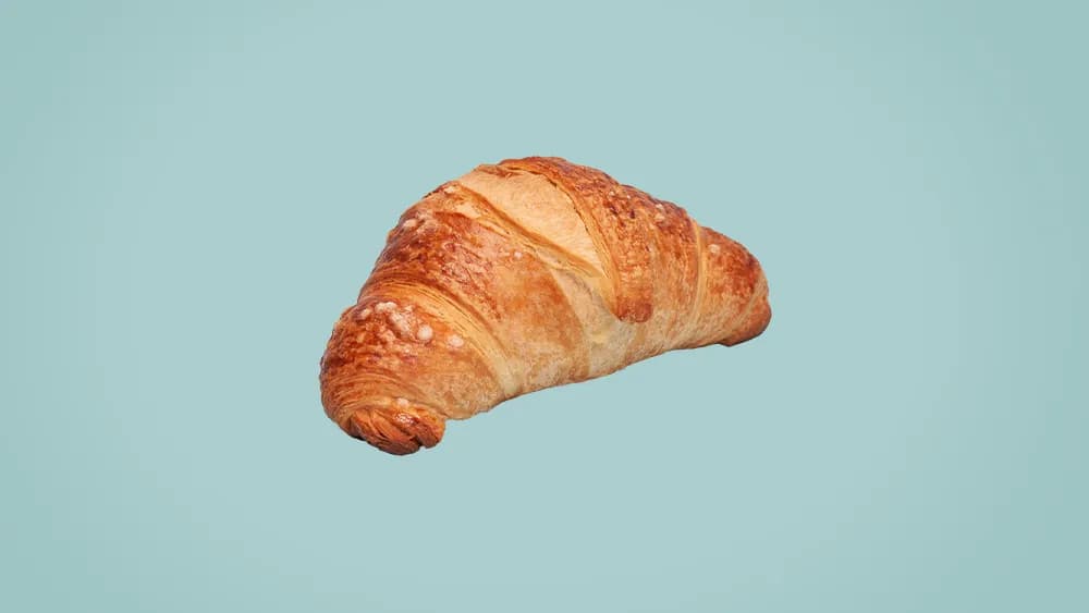 Croissant z nadzieniem malinowym