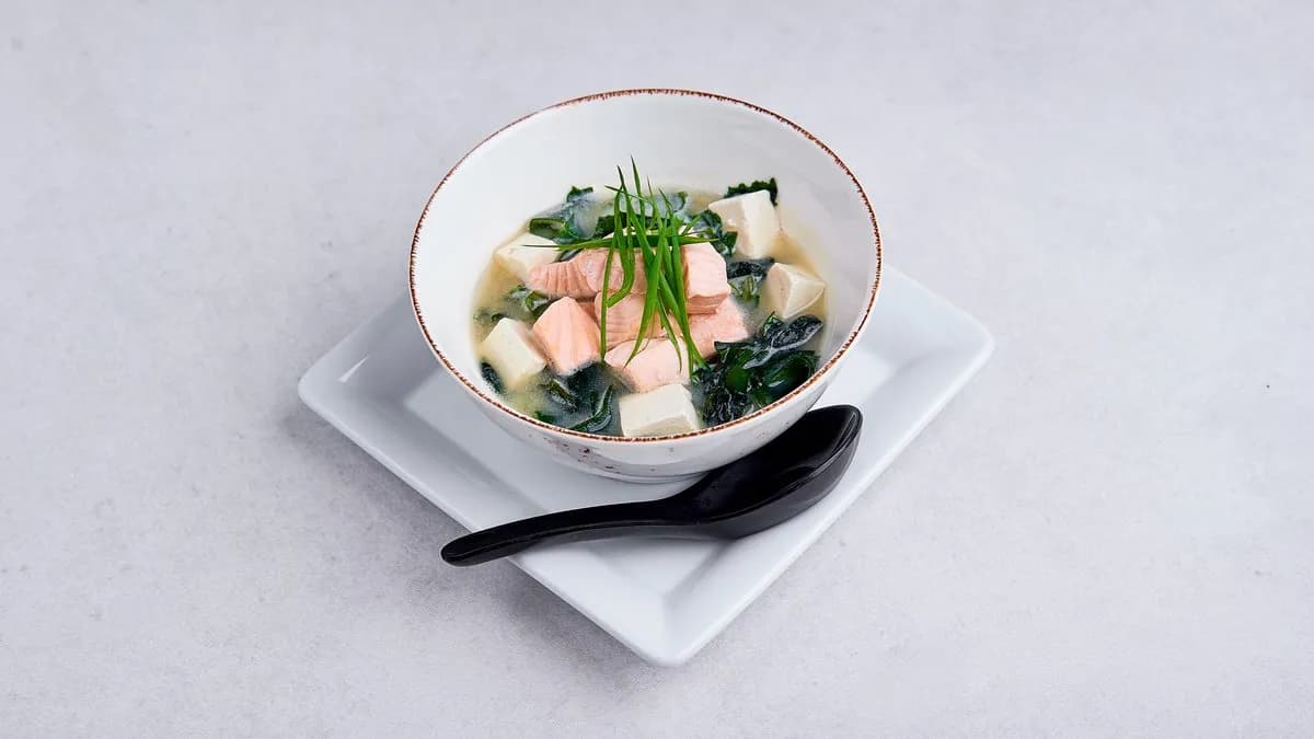 Miso z łososiem