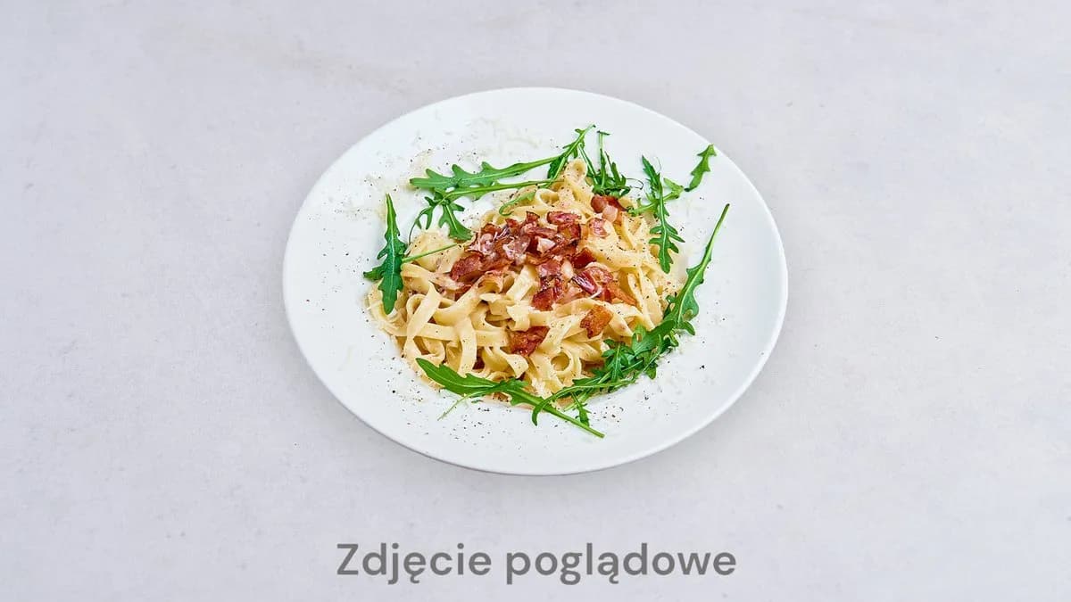 Tagliatelle z kurkami i guanciale