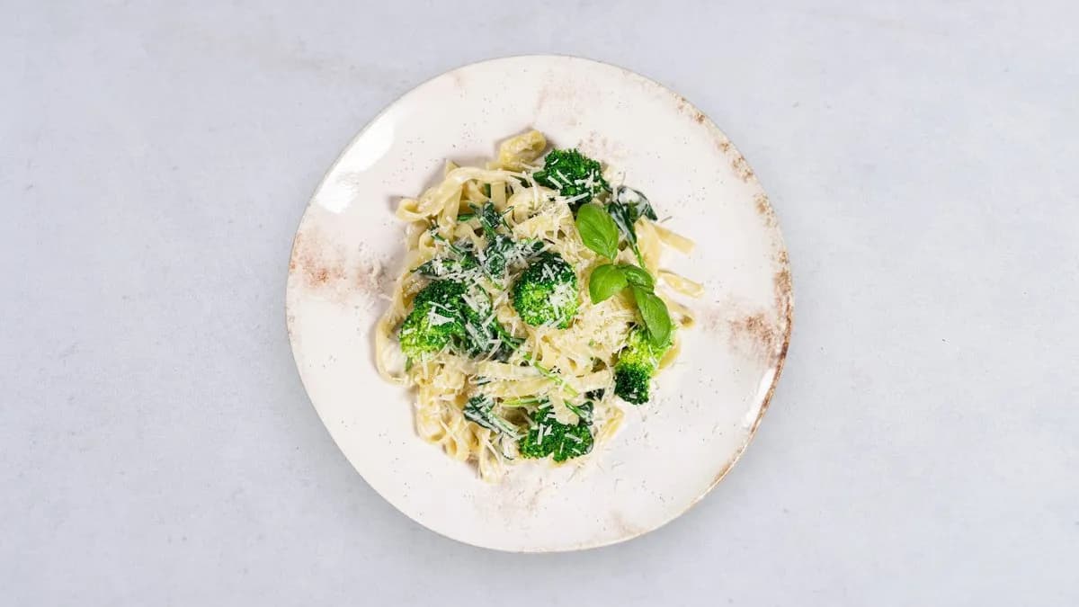 Tagliatelle ze szpinakiem