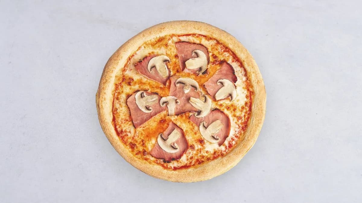 Pizza prosciutto e funghi