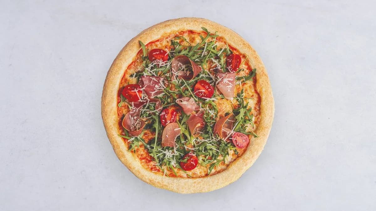 Pizza grudo e rucola
